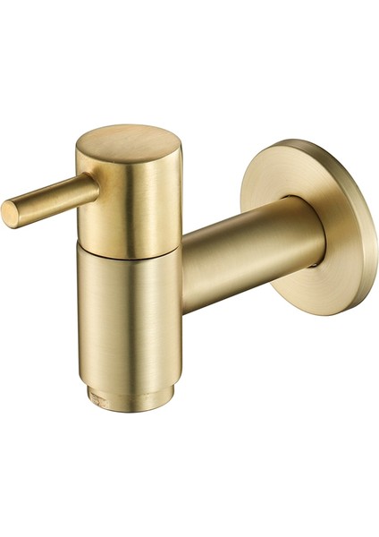 Fırçalanmış Altın Yuvarlak Bakır Duvara Monte Çamaşır Makinesi Musluğu Dış Mekan (Yurt Dışından) fiyatları