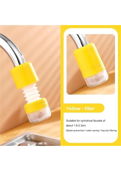 Musluk Uzatma Kafası Için Sıçramaya Dayanıklı Filtre Mutfak Havalandırıcı Duş Su Tasarrufu Sağlayan Döner Filtre Uzatma Musluk Filtresi (Yurt Dışından) fiyatları