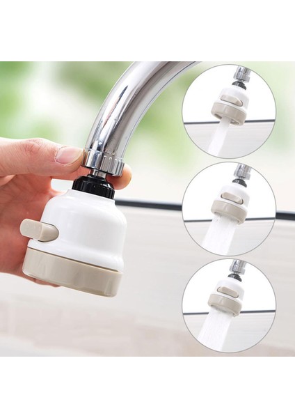 Ayarlanabilir Banyo Musluk Püskürtücüler Musluk Filtresi Sıçrama Önleme Musluk Regülatörü Yaratıcı Su Tasarrufu Mutfak Aksesuarları 1 Adet (Yurt Dışından)