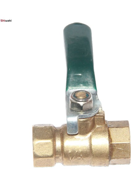 Ağır Hizmet Tipi Pirinç Küresel Vana Kapatma Anahtarı, 1/4 '' Veya 3/8 '' Npt Dişli Boru Bağlantı Elemanı - Dişi - Dişi Yeşil, 1/4 (Yurt Dışından) fiyatları