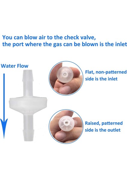 Adet 1/4 Inç Çek Valf 6mm Pvdf Tek Yönlü Valf Inline Çek Valf Yakıt Gaz Sıvı Hava Için Çek Valf Geri Dönüşsüz (Yurt Dışından) fırsatları