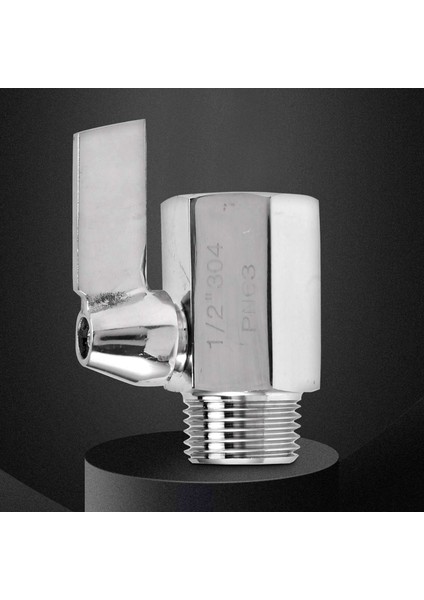 304 Paslanmaz Çelik Mini Küresel Vana (1/2 Inç Dişi x Erkek) Npt Dişli, Su Akış Regülatörü Kafa Kontrol Vanası (Yurt Dışından)
