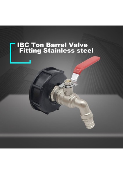 Brfaucet Düzeneği Için Ibc Ton Valfi 2 Inç Ila 1/2 Inç Tank Adaptörü (Yurt Dışından)