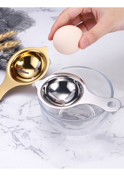 304 Paslanmaz Çelik Yumurta Beyazı Ayırıcı Ev Mutfak Yumurta Ayırıcı Pişirme Gadget'ı (Yurt Dışından) fırsatları