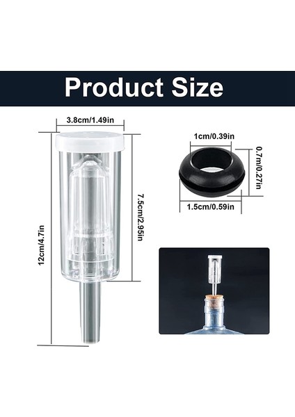 Lkpcıgcxm Fermantasyon Için Hava Kilitleri, Silikon Grommetli Fermantasyon Hava Kilidi, Muhafaza, Bira Yapımı,, Lahana Turşusu Için (Yurt Dışından) modelleri