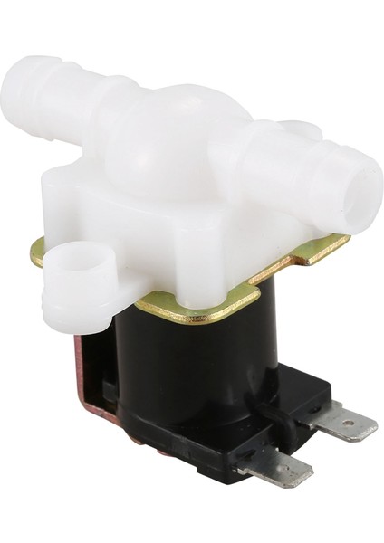 3/8 Inç 12VDC Hortum Dikenli Elektrikli Solenoid Valf Plastik Gövde 12 Volt Dc Otomatik Musluklar Içme Çeşmeleri Için-Basınçsız, Beyaz ve Siyah (Yurt Dışından) modelleri