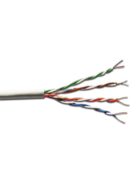 Category 6 (Cat. 6) U-UTP Data Kablosu CCA AWG 23/1 Gri renk 305 metrelik rulolarda Beek Indoor Category 6 (Cat. 6) UTP 23 AWG 0.56mm CCA with PVC Jacket, OD:6.2mm ,305m