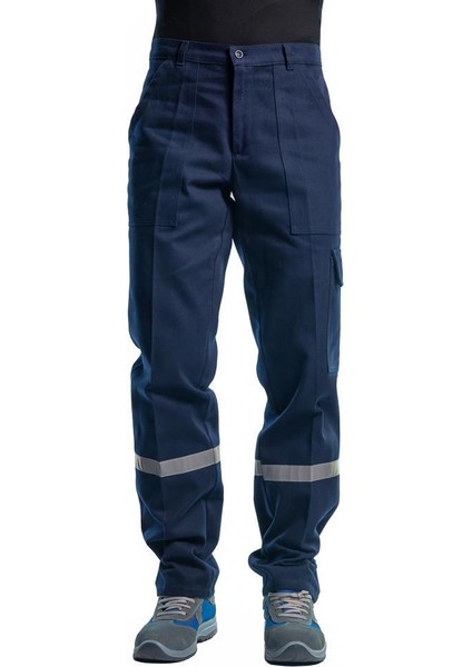 , Reflektörlü Kışlık Iş Pantolonu, Lacivert, Komando Cepli -101E545- fiyatları