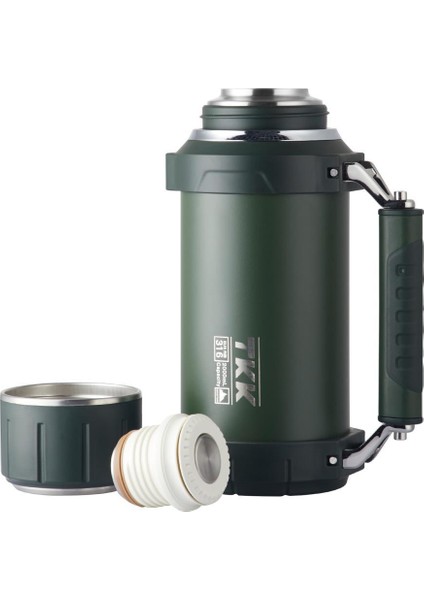 Çelik Termos 2000ML Yeşil