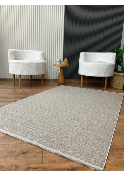 Sisal Halı Makinede Yıkanabilir Kaymaz Tüy Vermez Salon Mutfak Koridor Halısı 3907 Kahve