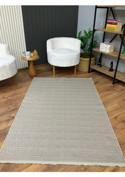 Sisal Halı Makinede Yıkanabilir Kaymaz Tüy Vermez Salon Mutfak Koridor Halısı 3907 Kahve