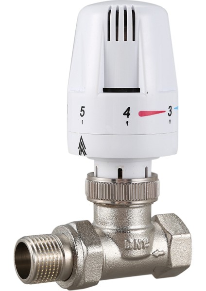 1/2 Inç Pirinç Termostatik Radyatör Vanası Düz Tip DN15 Otomatik Sıcaklık Kontrol Vanası Yerden Isıtma (Yurt Dışından) fiyatları