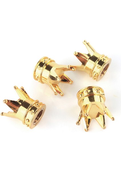 x Evrensel Altın Taç Araba Kamyon Bisiklet Lastiği Hava Valfi Kök Kapaklar Tekerlek Jantları Jessica (Yurt Dışından)