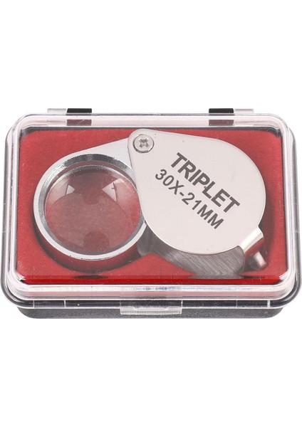 Taşınabilir 30X Güç 21MM Kuyumcular Büyüteç Altın Göz Büyüteç Cam (Yurt Dışından)