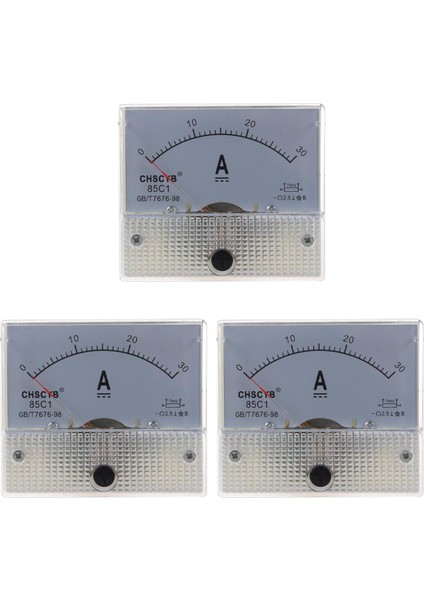 3x 85C1 Analog Akım Panel Metre Dc 30A Amp Ampermetre (Yurt Dışından)