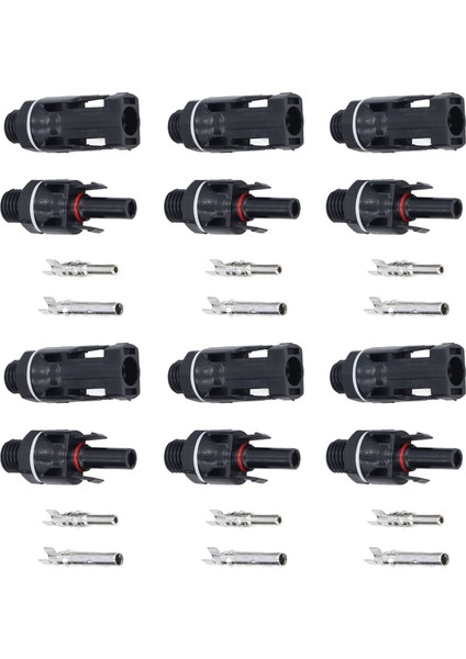 Boba 6set Güneş Sonu Paneli Konektörü Pirinç Ppo Enerji Üretimi Için Su Geçirmez Konnektörler 1000V (Yurt Dışından) indirimleri