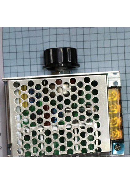 4000W 220V Scr Voltaj Regülatörü Motor Hız Kontrol Cihazı Karartma Termostatı - Siyah (Yurt Dışından)