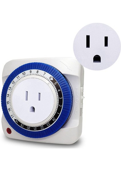24 Saat Zamanlayıcı Soketi Mekanik Program Zamanlayıcı Anahtar Soketi 230 V Duvar Prizi Koruyucu Enerji Tasarrufu (Abd Tak) (Yurt Dışından) fırsatları