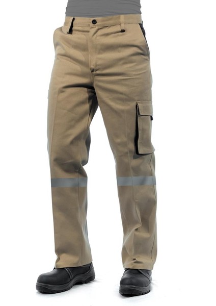 Reflektörlü Iş Pantolonu Kargo Cepli -54E4211- fiyatları