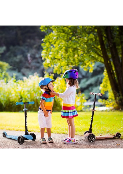 Elite 3 Tekerlekli Işıklı Scooter Fuşya