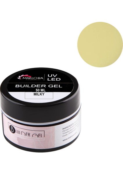 Builder Gel Milky Protez Tırnak Jeli 50 Ml