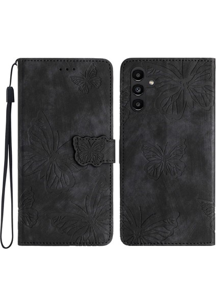 Samsung Galaxy A15 4g Kılıf Cep Telefonu Deri Kapağı Kayışla (Yurt Dışından)