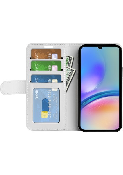 Samsung Galaxy A05S 4g Kılıf Stand Stand Cüzdan Anti-Fall Pu Deri Telefon Kapağı (Yurt Dışından)