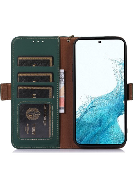 Samsung Galaxy A15 4g Kılıf Rfıd Engelleme Inek Deri Cüzdan Cep Telefonu Kapağı (Yurt Dışından) indirimleri