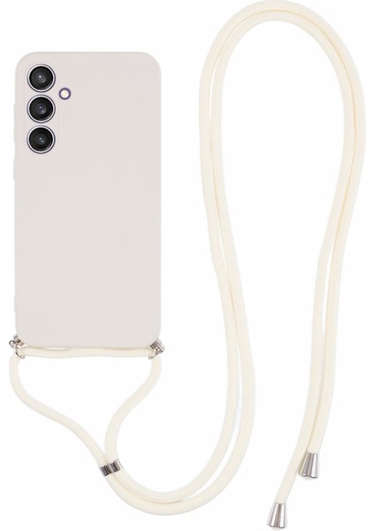 Samsung Galaxy S23 Fe Kılıfsı Fıber Asıl Tpu Long Lanyard ile Arka Kapak (Yurt Dışından)