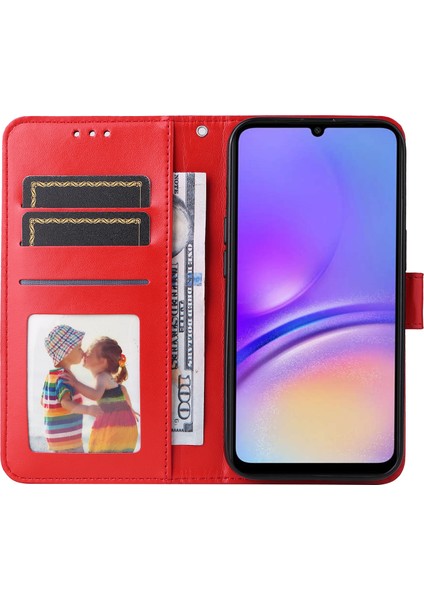 Samsung Galaxy A05 4g Kılıf Slim Fit Shell Stand Cüzdan Pu Deri Telefon Kapağı (Yurt Dışından)