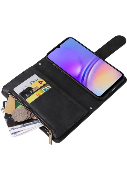 Samsung Galaxy A05 4g Kılıf Fermuar Cep Cüzdan Telefonu Deri Kapağı (Yurt Dışından)