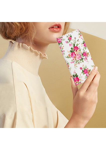 Samsung Galaxy A25 5g Pu Deri Desen Baskı Telefon Kılıfı Stand Flip Cüzdan Kapağı Kayışlı (Yurt Dışından)