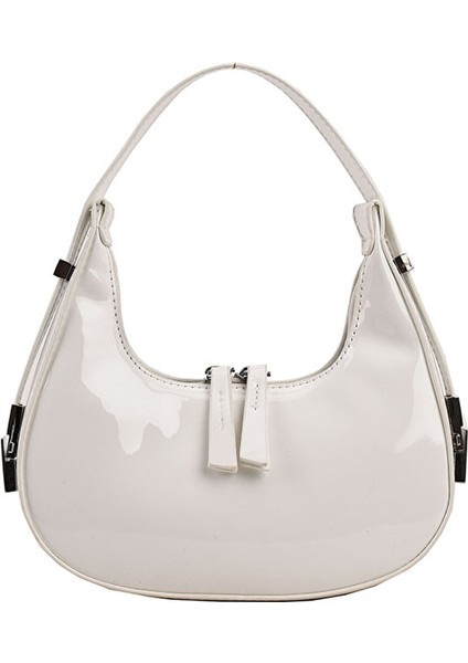 Kadın Rugan Parlak Omuz Çantası Koltuk Altı Çantası (Yurt Dışından) fiyatları