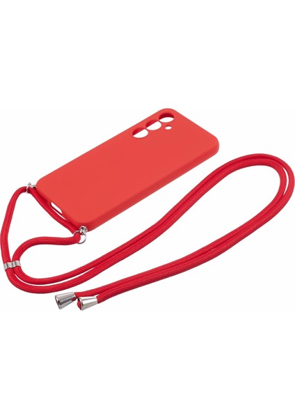 Samsung Galaxy S23 Fe Kılıfsı Fıber Asıl Tpu Long Lanyard ile Arka Kapak (Yurt Dışından)