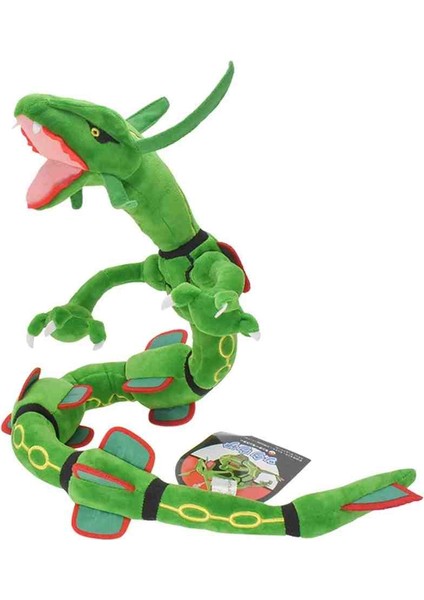 Rayquaza 2li Siyah ve Yeşil Pokemon Peluş Oyuncak Figür Pokemon Go modelleri