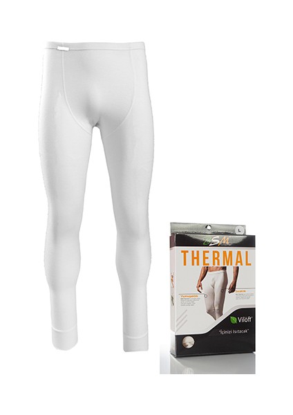 Erkek Içi Sıcak Tutan Ekru Vloft Termal Kışlık Tayt