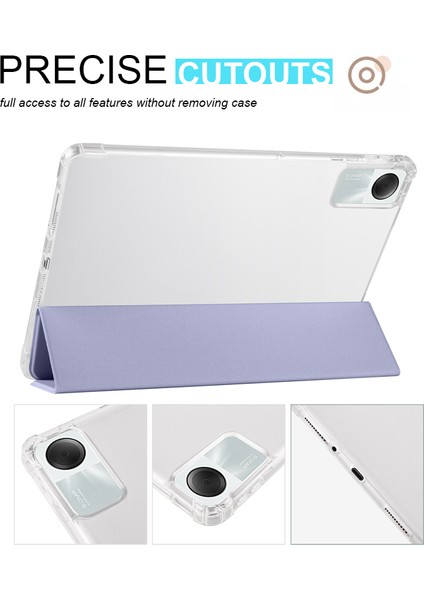 Xiaomi Redmi Pad Se Sadece Geri Başlangıç Kasası Üç Katlı Stand Tablet Kapak Kalem Yuvası (Yurt Dışından)