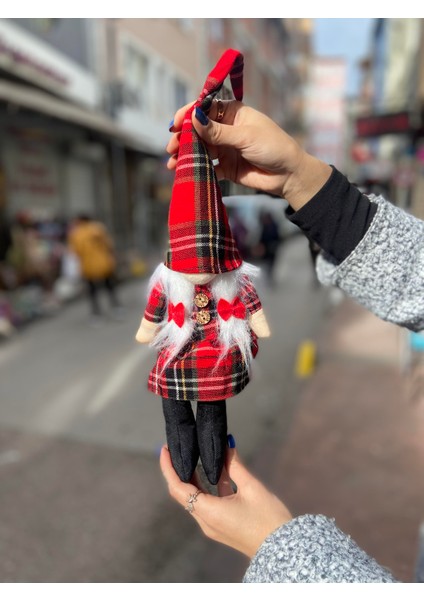Noel Anne Ekoseli Peluş Oyuncak Yılbaşı Süsü 46 CM