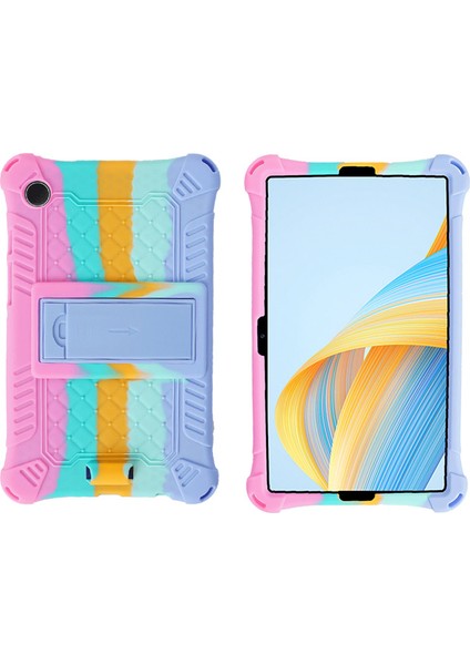 Samsung Galaxy Tab A9 Kılıf Anti-Drop Pc+Silikon Tablet Kapağı Kayışlı (Yurt Dışından)