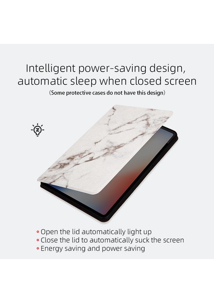 Samsung Galaxy Tab A9+ Kılıf Pu Deri Stand Desen Baskı Stand Tablet Kabuğu (Yurt Dışından)
