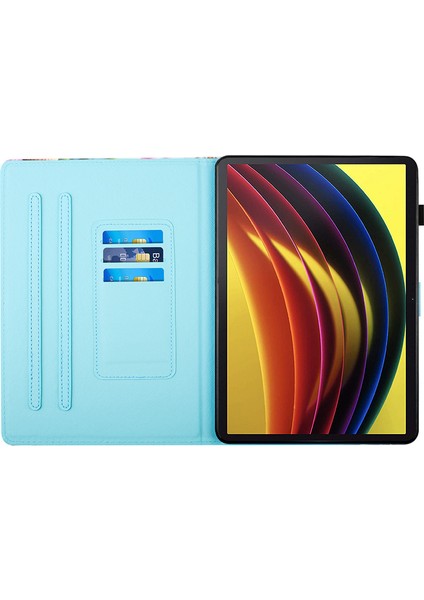 Lenovo Tab P11 Gen 2 TB-350 Vaka Deseni Baskı Deri Kartı Tutucu Tablet Kapak (Yurt Dışından) fiyatları