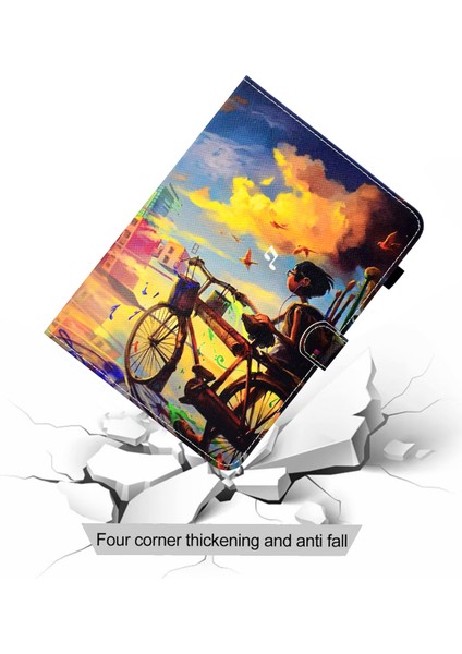 Samsung Galaxy Tab A9 Pu Deri Kılıf Stand Kartı Tutucu Desen Tablet Kapak (Yurt Dışından) fiyatları