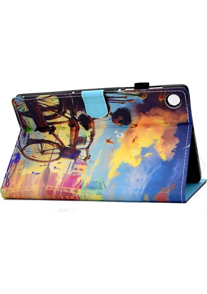 Samsung Galaxy Tab A9 Pu Deri Kılıf Stand Kartı Tutucu Desen Tablet Kapak (Yurt Dışından) indirimleri