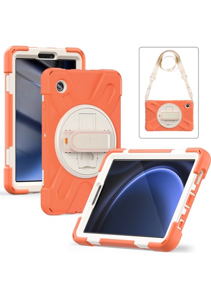 Samsung Galaxy Tab A9 Tablet Kılıf Kickstand Pc+Silikon Kapak Kayış (Yurt Dışından) fiyatları