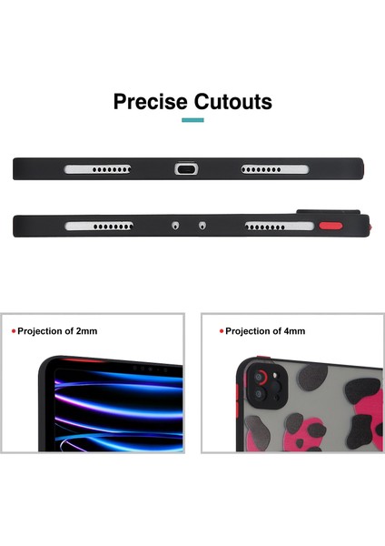iPad Pro 11 (2020) (2021) (2022) Vaka Deseni Baskı Pc+Tpu Tablet Kapak (Yurt Dışından)