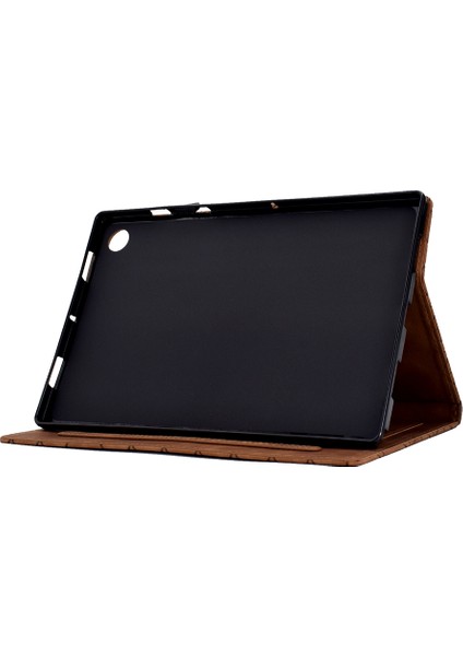 Samsung Galaxy Tab A8 10.5 (2021) / (2022) Kılıf Kart Tutucu Tablet Deri Kapak (Yurt Dışından)