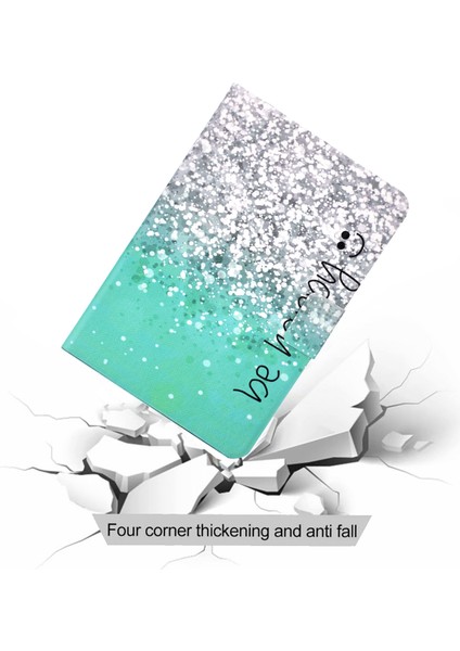 Samsung Galaxy Tab A9+ Pu Deri Stand Kapağı Desen Baskı Tablet Kılıfı Otomatik Uyku / Uyan (Yurt Dışından)