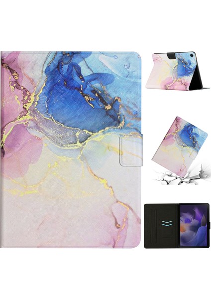 Samsung Galaxy Tab A9+ Pu Deri Stand Kapağı Desen Baskı Tablet Kılıfı (Yurt Dışından)