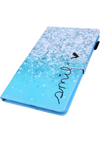 Samsung Galaxy Tab A9+ Pu Deri Stand Kapağı Akıllı Desen Tablet Kılıfı (Yurt Dışından)