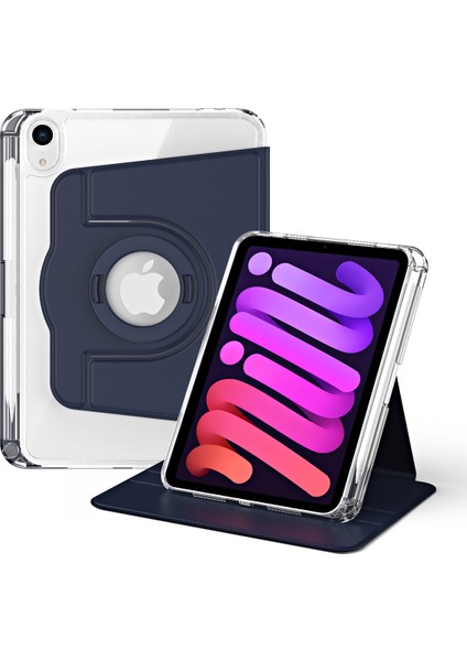 iPad Mini (2021) Pu Deri+Akrilik Stand Çıkarılabilir Tablet Kapak (Yurt Dışından)